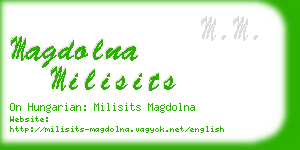 magdolna milisits business card